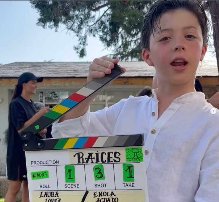 Enzo Gutiérrez, hijo de Guti y Romina, debuta como protagonista en el cortometraje "Raíces"