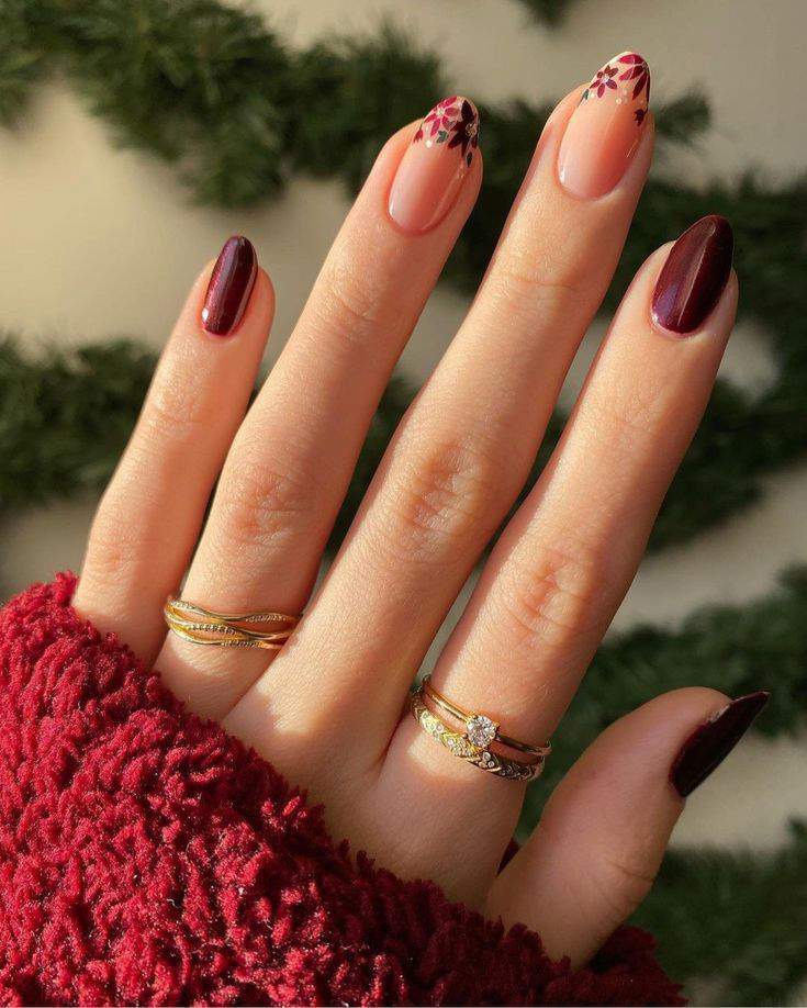 "Tendencias de Otoño: 10 diseños de uñas burgundy para lucir en invierno"