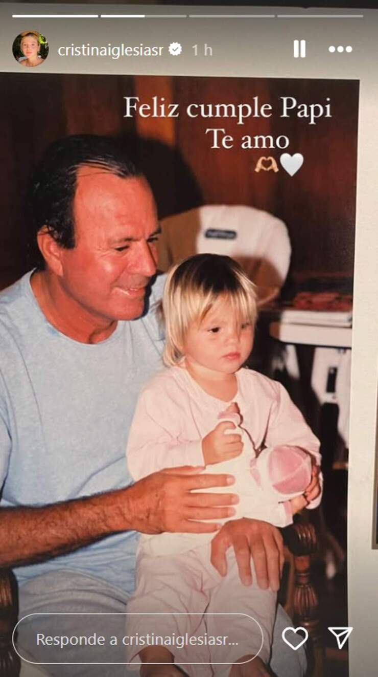 Las emotivas dedicatorias de Victoria y Cristina Iglesias a su padre Julio Iglesias en su cumpleaños