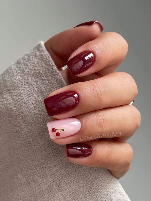 "Tendencias de Otoño: 10 diseños de uñas burgundy para lucir en invierno"