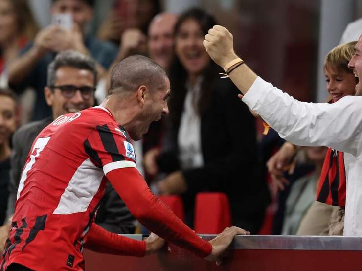 "Álvaro Morata celebra gol con sus hijos tras mudanza de Alice Campello a Milán"