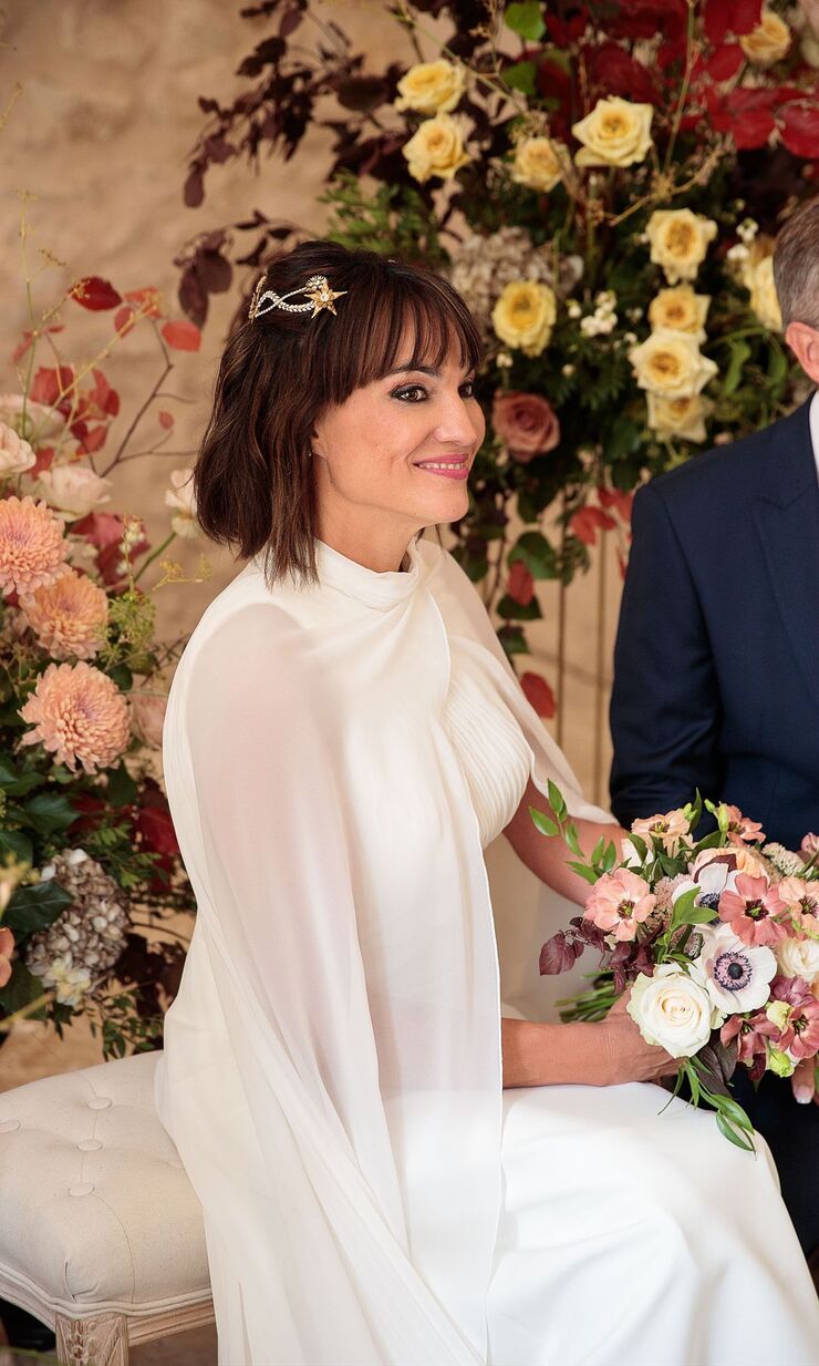 Irene Villa y David Serrato celebran una boda emotiva en el Monasterio de Santa María de La Vid