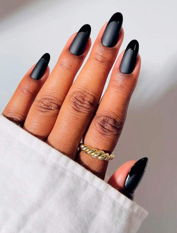 Uñas negras: la tendencia otoñal para una manicura elegante y sofisticada