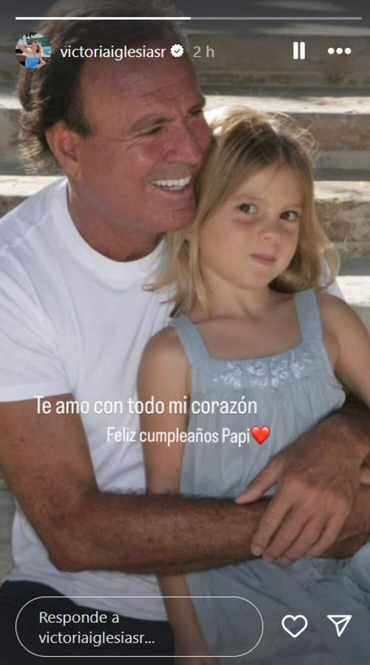 Las emotivas dedicatorias de Victoria y Cristina Iglesias a su padre Julio Iglesias en su cumpleaños