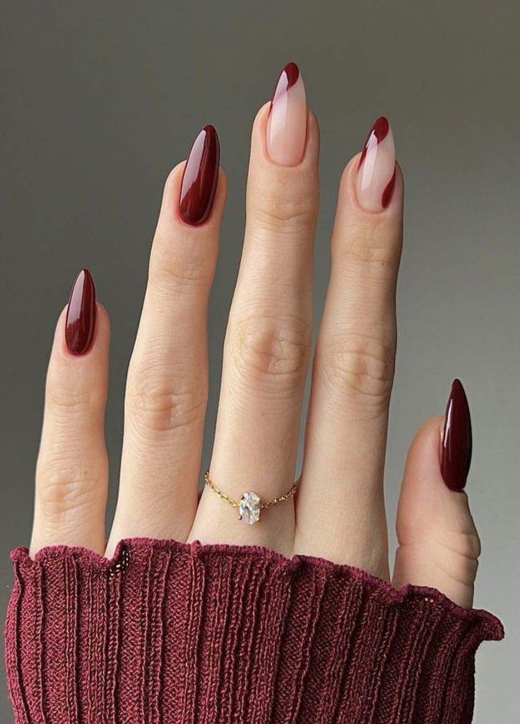 "Tendencias de Otoño: 10 diseños de uñas burgundy para lucir en invierno"