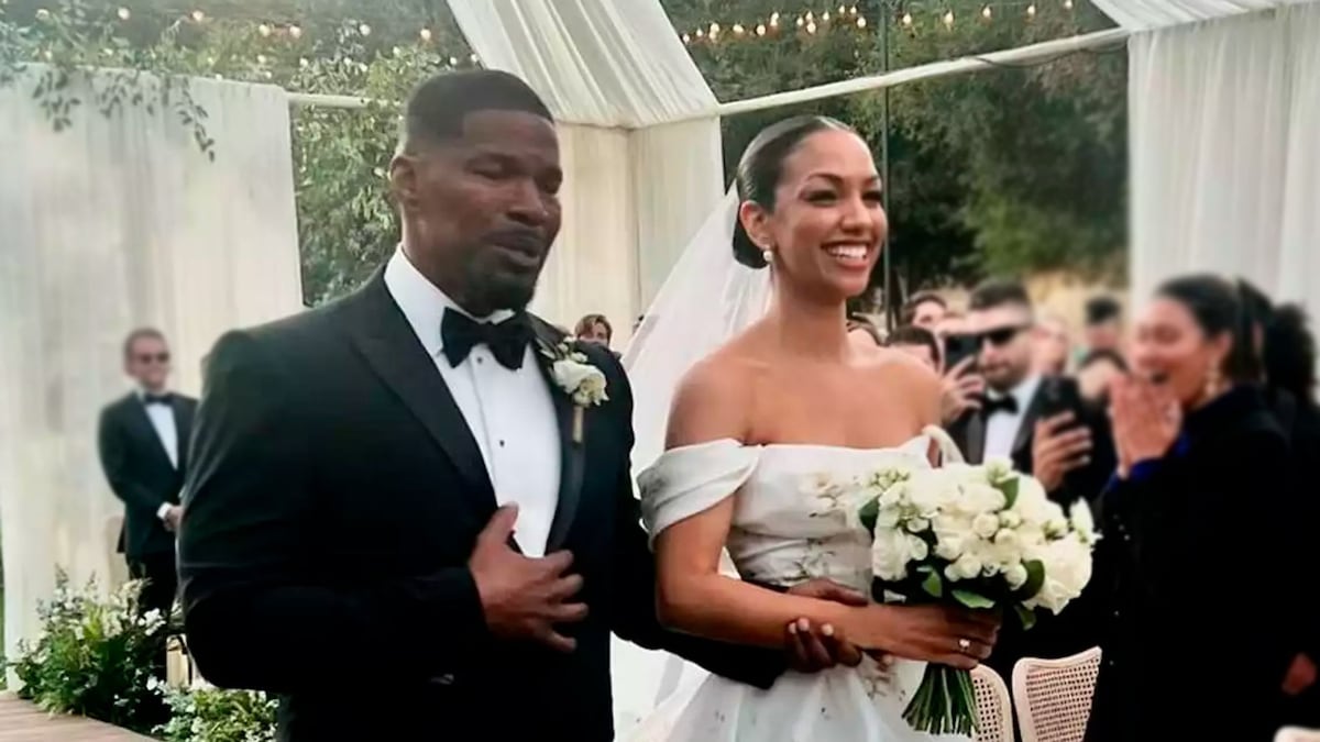 Jamie Foxx celebra la boda de su hija Corinne con un emotivo baile y gran orgullo