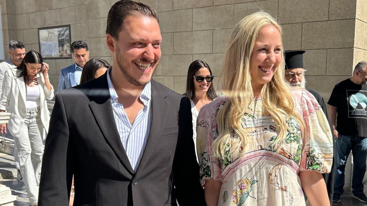 La princesa Teodora de Grecia se prepara para su boda en la Catedral Metropolitana de Atenas