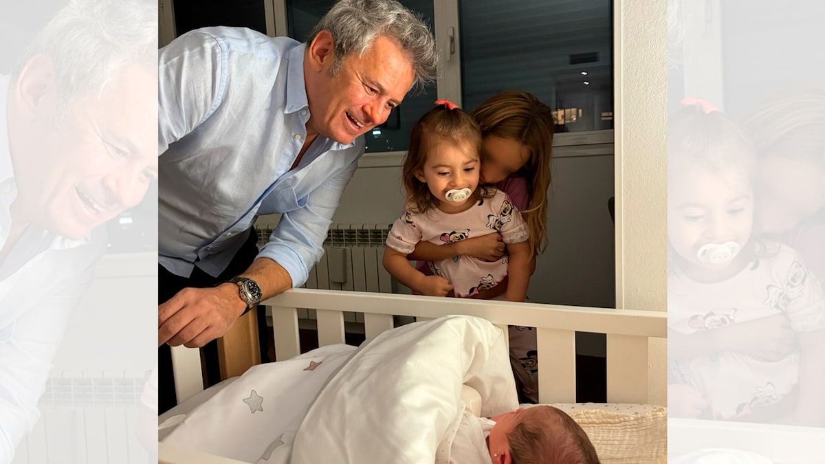 Miki Nadal celebra en casa la llegada de su tercera hija Ángela junto a sus dos hermanas