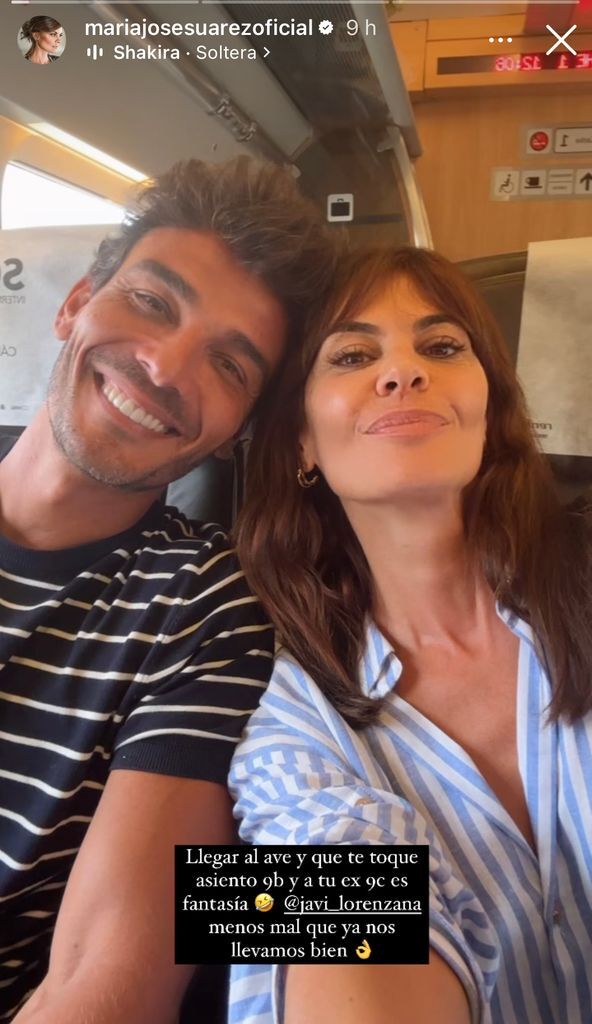 María José Suárez habla sobre su relación actual y se encuentra con Álvaro Muñoz en el tren