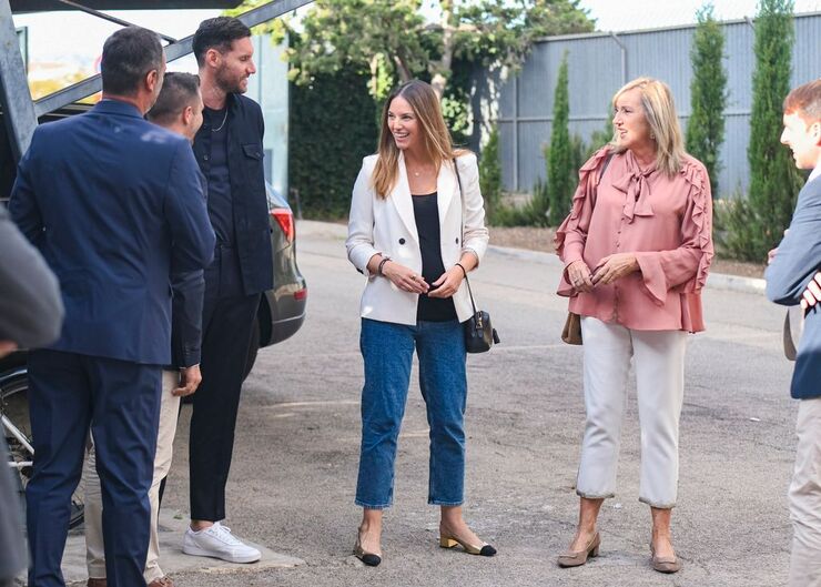 Helen Lindes celebra la llegada de su tercer hijo durante el emotivo homenaje a Rudy Fernández