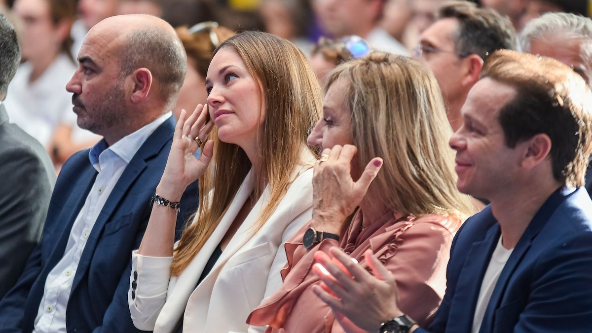 Helen Lindes celebra la llegada de su tercer hijo durante el emotivo homenaje a Rudy Fernández