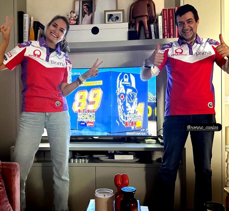 Alba Carrillo felicita a Fonsi Nieto por su éxito en el Mundial de MotoGP 2024 con mensaje emotivo